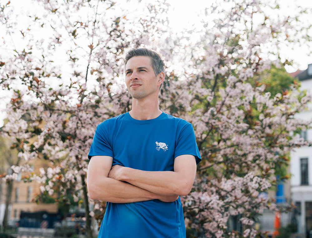 Loopshirt • Amai, gij ze goe bezig. • Blauw • Unisex