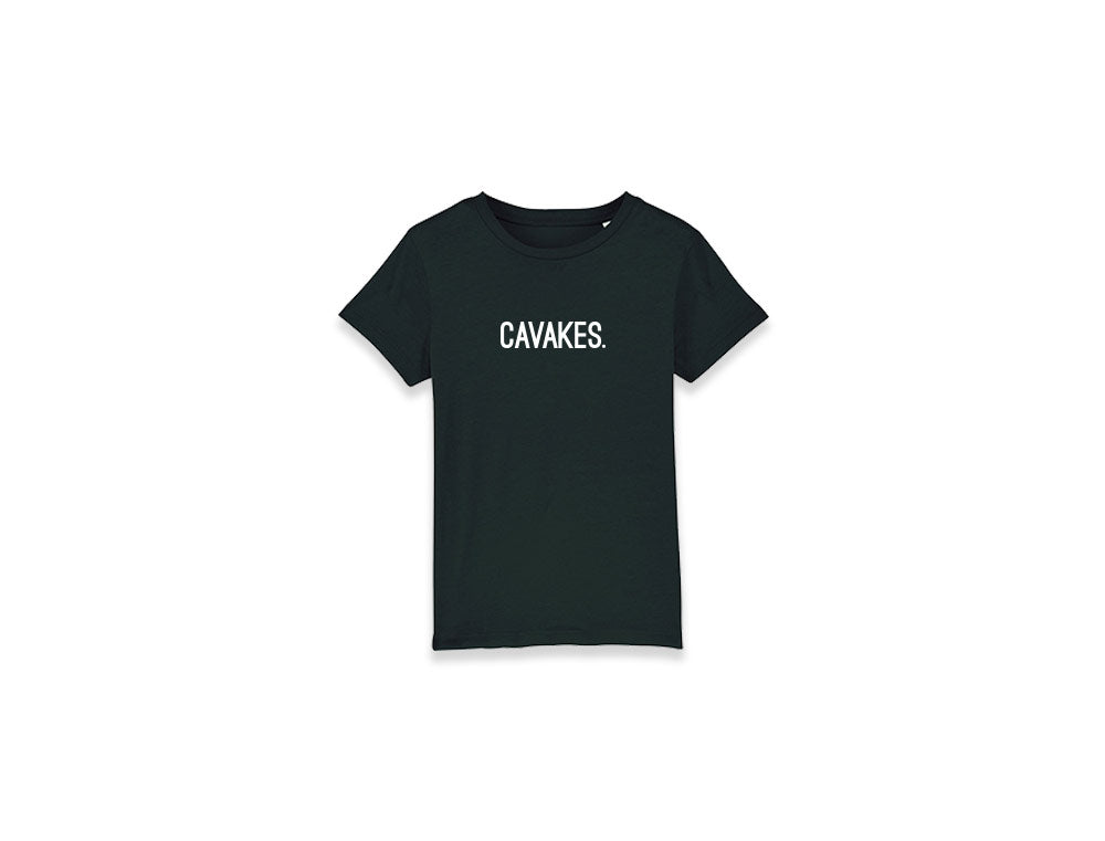 Zwarte T-shirt met opdruk CAVAKES.