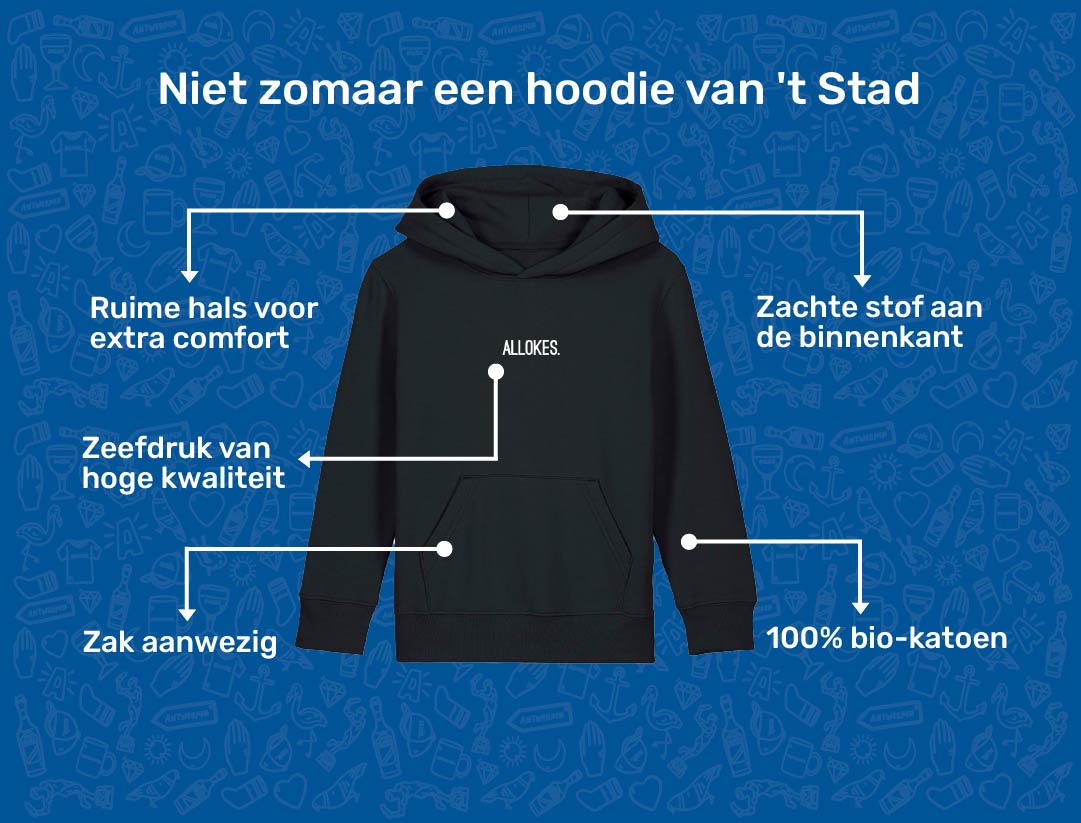 USP card ALLOKES Hoodie voor kinderen van KLEIR.