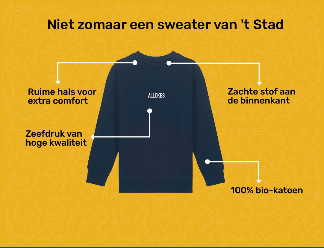 USP card ALLOKES Sweater voor kinderen van KLEIR.