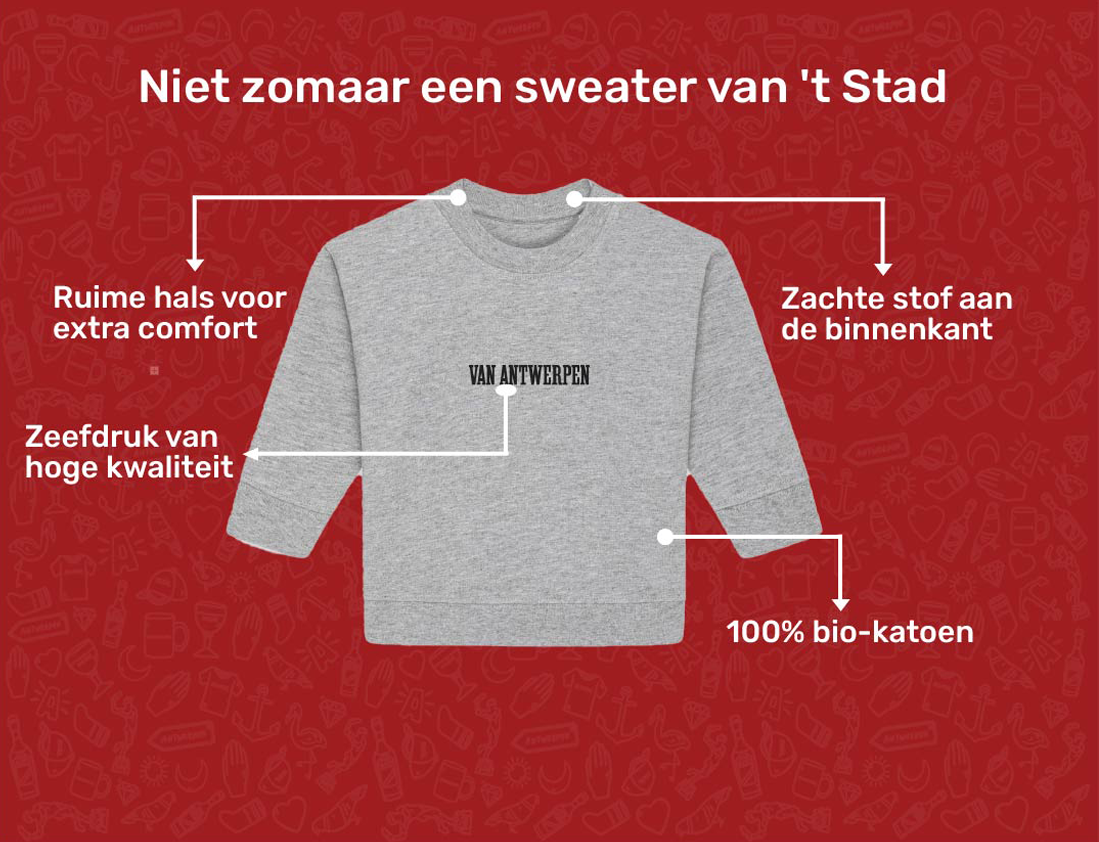 USP card VANANTWERPEN Sweater voor baby's van KLEIR.