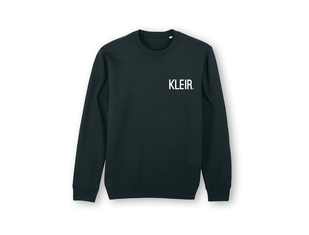KLEIR. trui zwart unisex