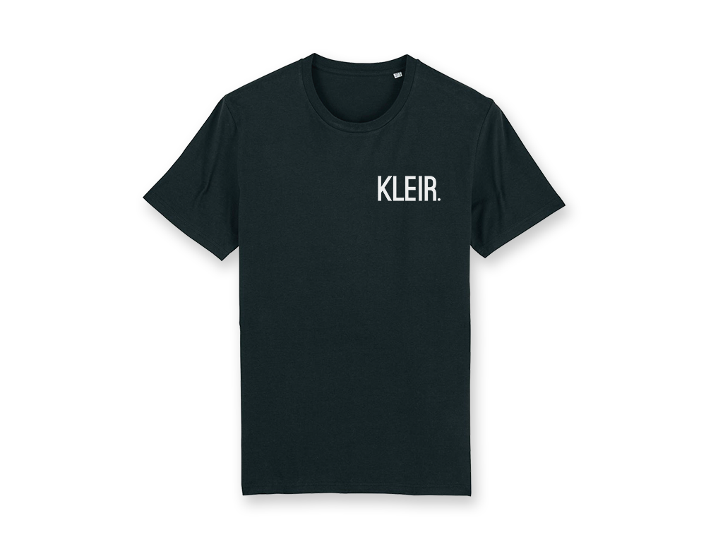 Zwarte T-shirt met opdruk KLEIR.