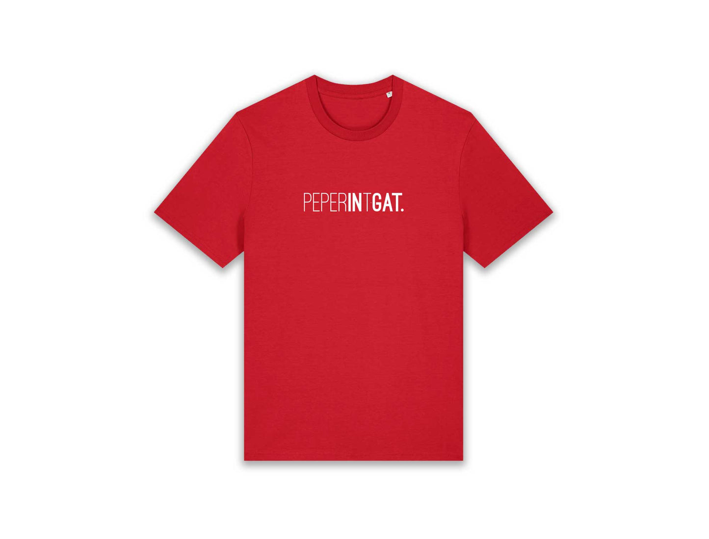 T-shirt • PEPERINTGAT. • Rood • Unisex