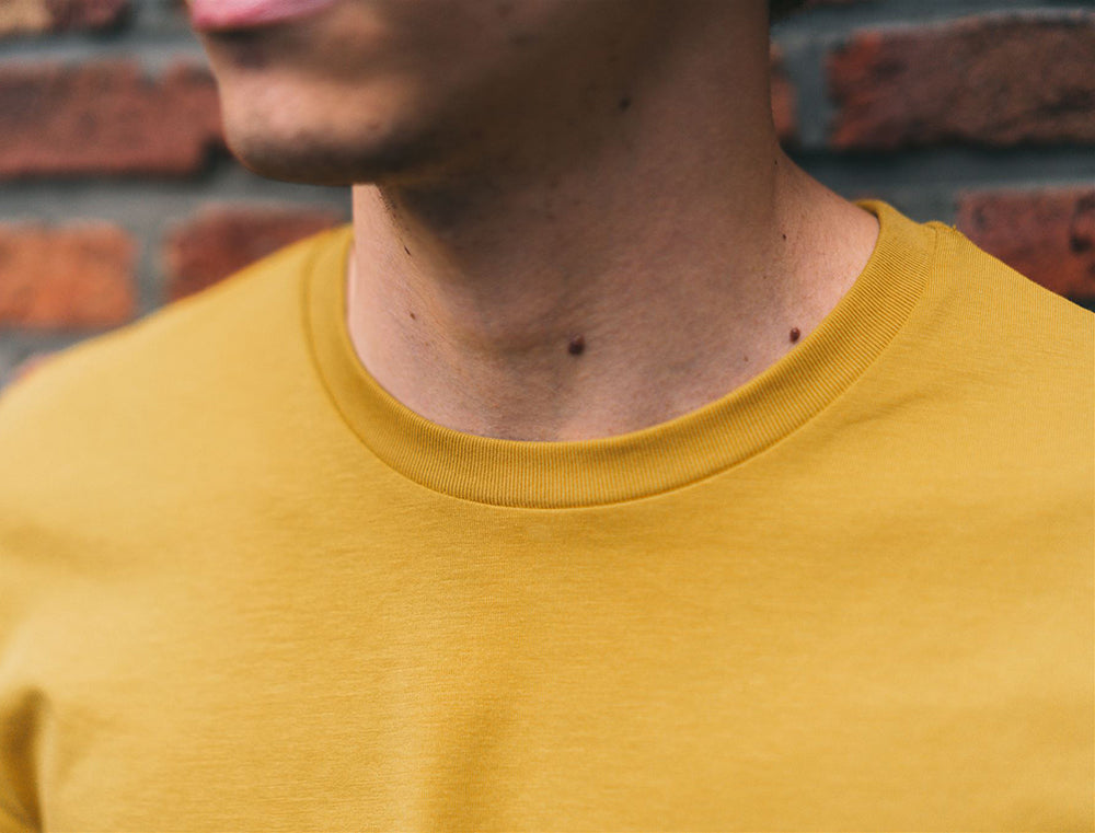 Okerkleurige T-shirt met opdruk d'Anvers.