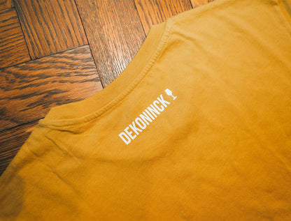 Okerkleurige T-shirt met opdruk d'Anvers.