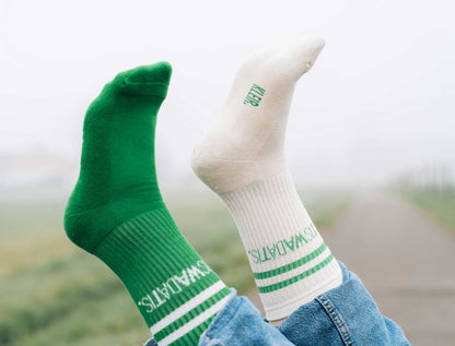 Sokken • TISWADATIS • Groen & wit - Downsyndroom Vlaanderen