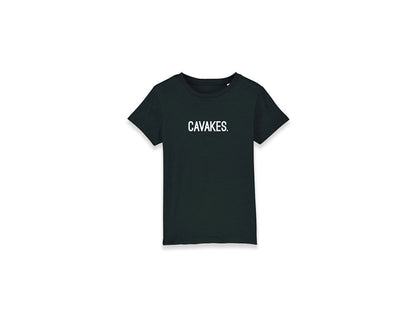 Zwarte T-shirt met opdruk CAVAKES.