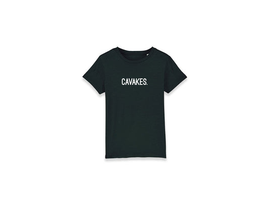 Zwarte T-shirt met opdruk CAVAKES.