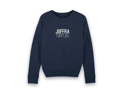 JUFFRA TOERTJES. Navy blauw trui