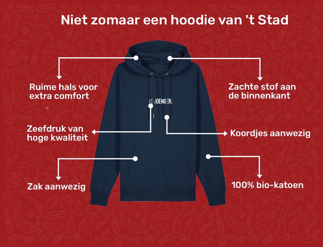 USP card KEMOENGER Hoodie voor volwassenen van KLEIR. 