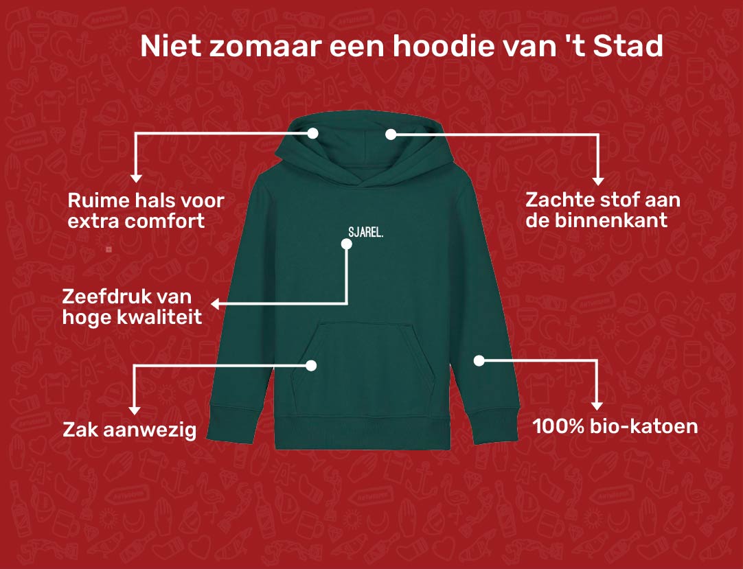 USP card SJAREL Hoodie voor kinderen van KLEIR. 