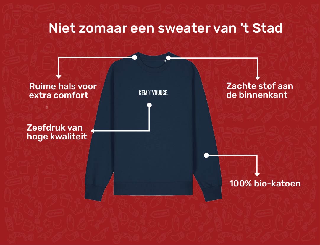 USP card KEMDEVRUUGE Sweater voor volwassenen van KLEIR. 