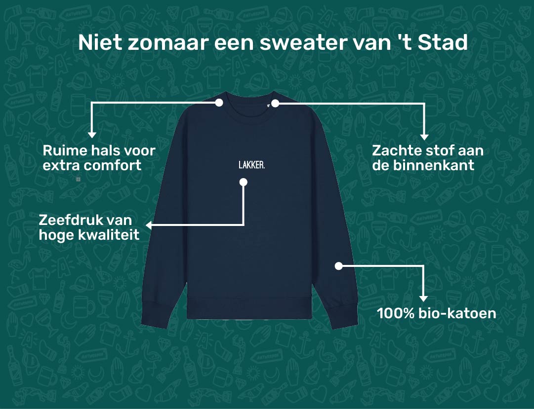 USP card LAKKER Sweater voor volwassenen van KLEIR. 