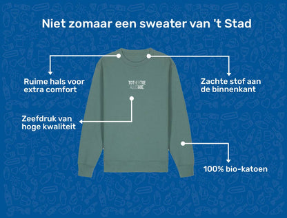 USP card TOTHIERTOEALLESGOE Sweater voor volwassenen van KLEIR. 