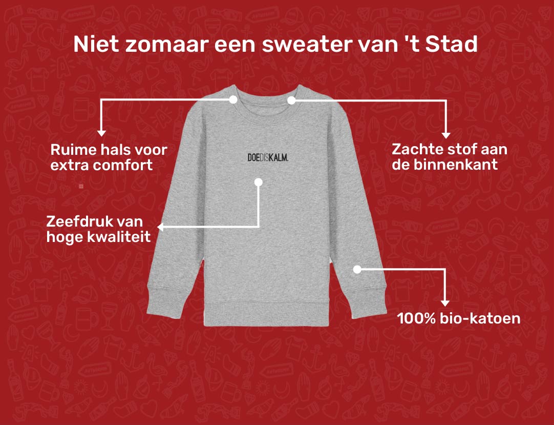 USP card DOEDISKALM Sweater voor kinderen van KLEIR. 