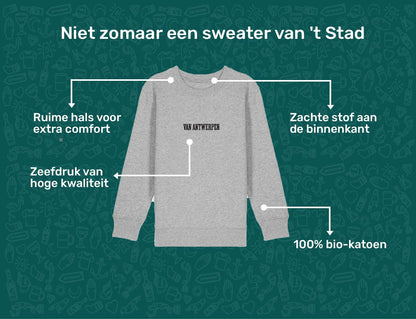 USP card VANANTWERPEN Sweater voor kinderen van KLEIR. 
