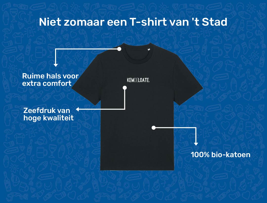 USP card KEMDELOATE T-shirt voor volwassenen van KLEIR. 