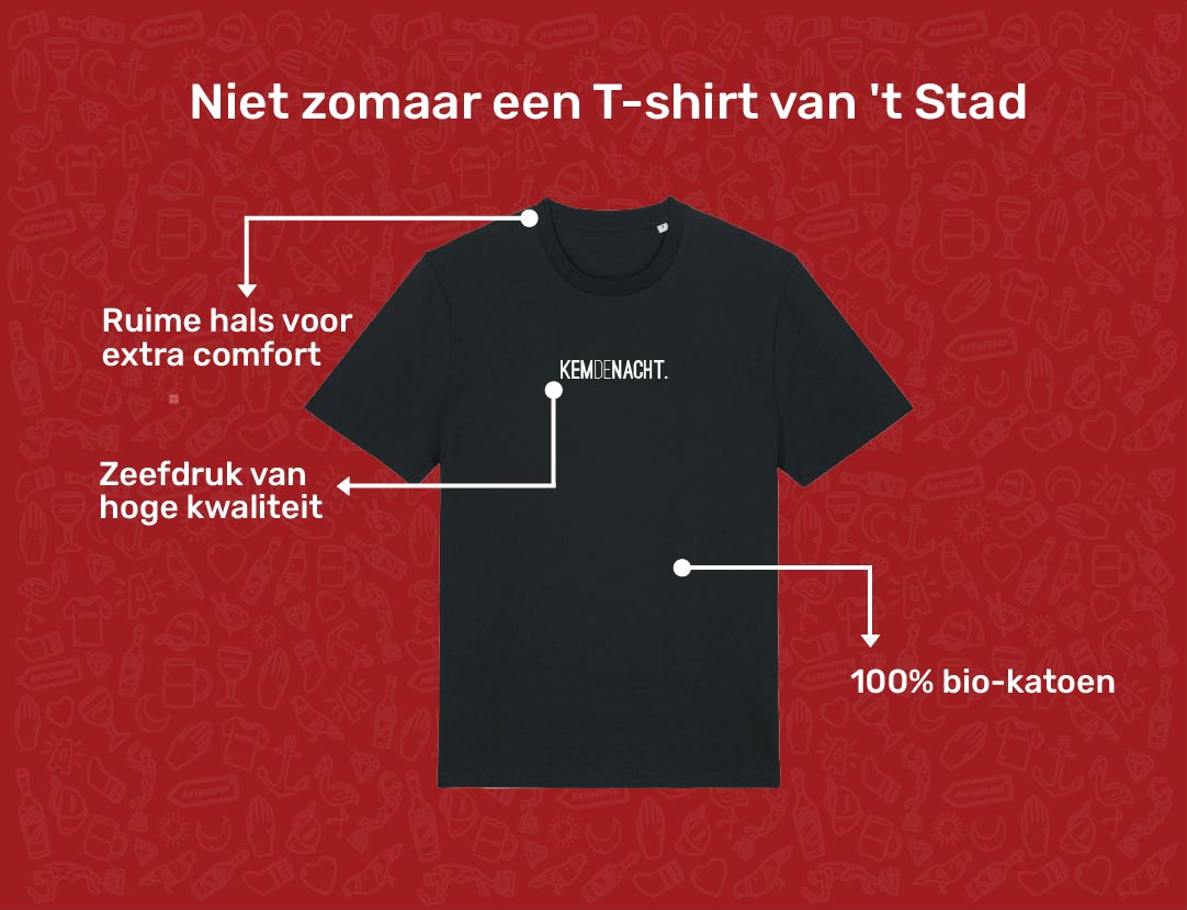USP card KEMDENACHT T-shirt voor volwassenen van KLEIR. 