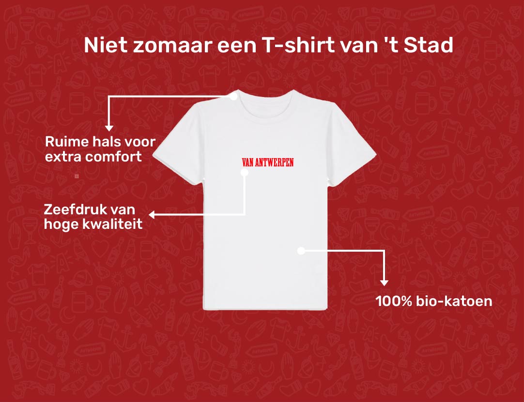 USP card VANANTWERPEN T-shirt voor kinderen van KLEIR. 