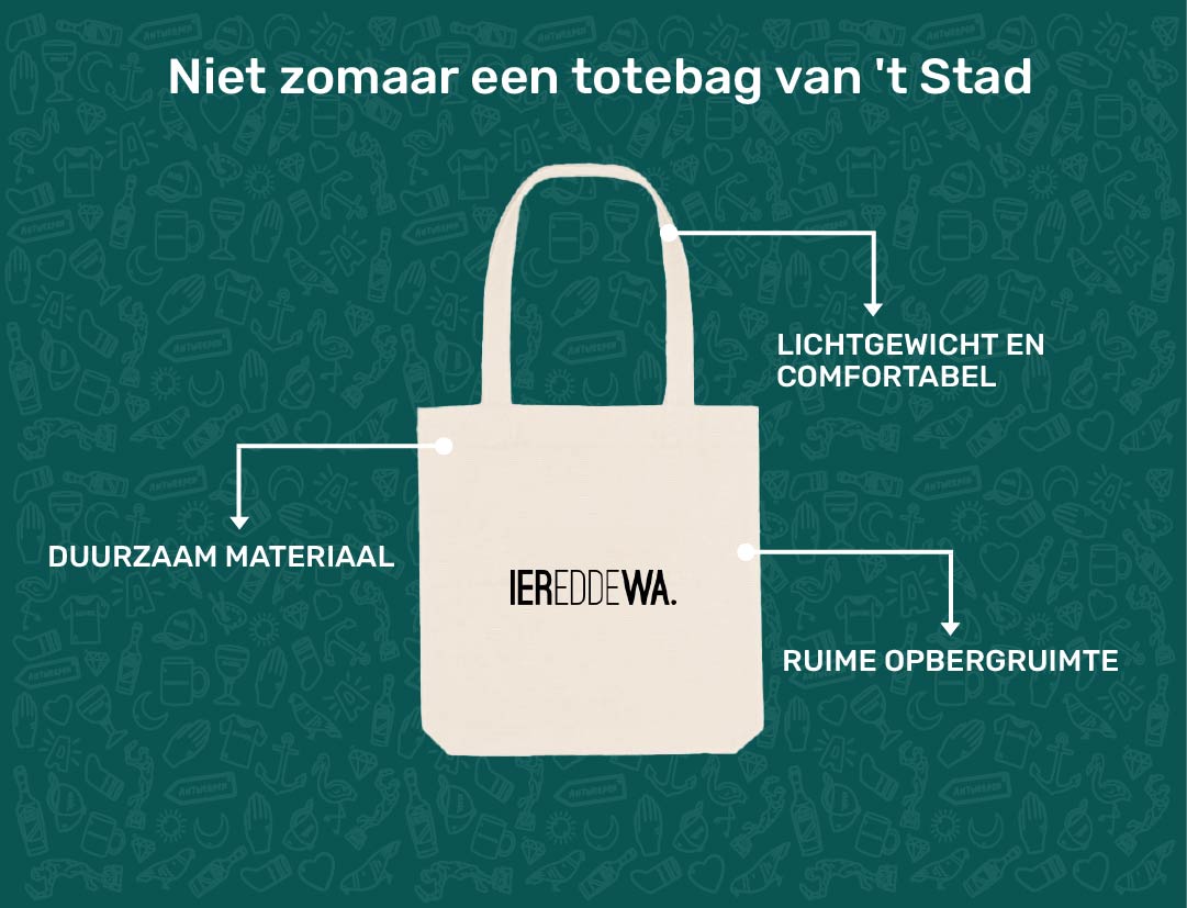 USP card IEREDDEWA totebag van KLEIR. 