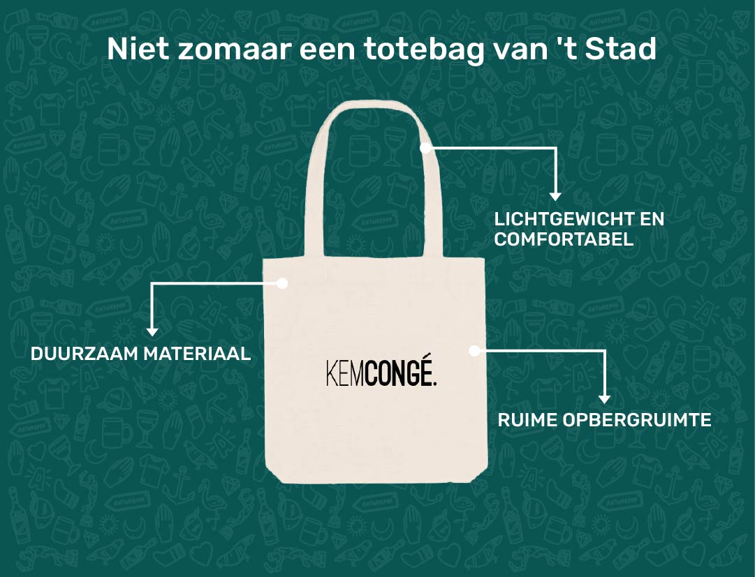 USP card KEMCONGE totebag van KLEIR. 
