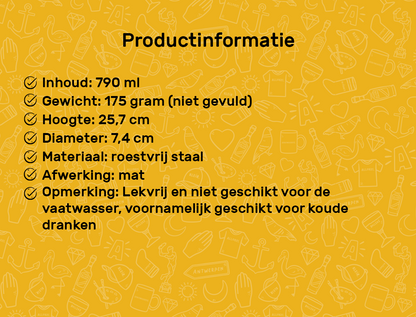 Productinformatie drinkfles KLEIR.
