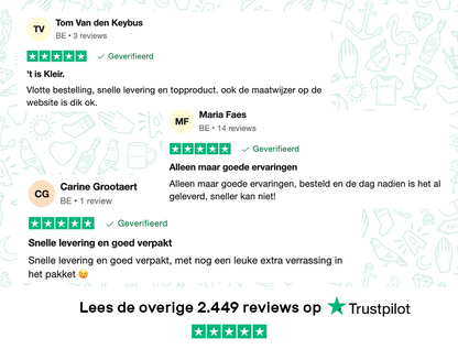 Reviews van KLEIR. op TrustPilot over hun service, producten en verpakking