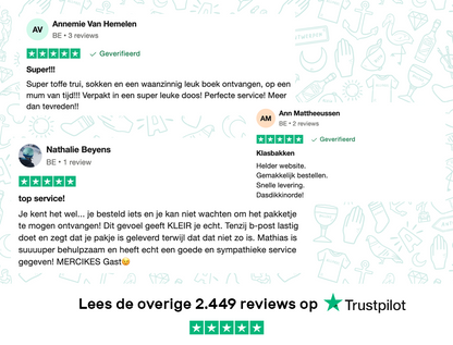 Reviews van KLEIR. op TrustPilot over hun service, truien, website. Ook over de levering.