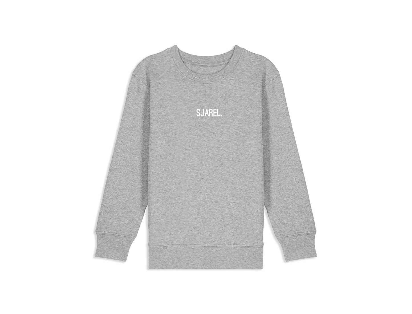 Grijze sweater met opdruk SJAREL. voor kinderen