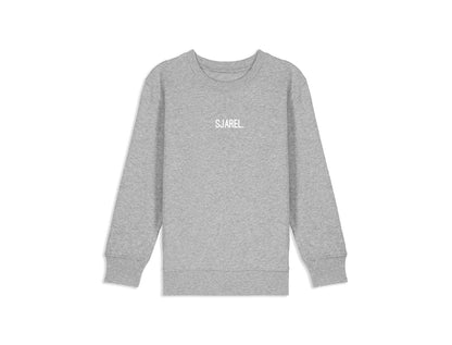 Grijze sweater met opdruk SJAREL. voor kinderen
