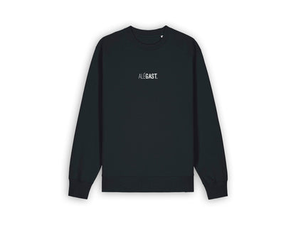 Zwarte sweater met opdruk ALEGAST.