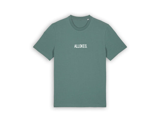 T-shirt • ALLOKES. • Groen • Unisex