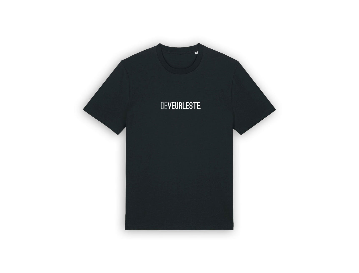 Zwarte T-shirt met opdruk DEVEURLESTE.