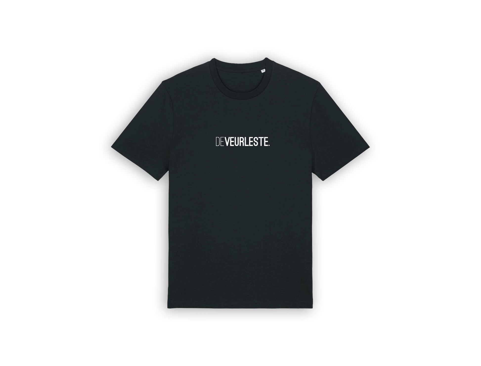 Zwarte T-shirt met opdruk DEVEURLESTE.
