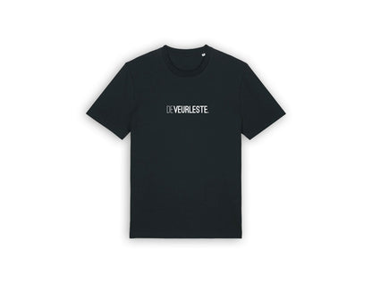 Zwarte T-shirt met opdruk DEVEURLESTE.