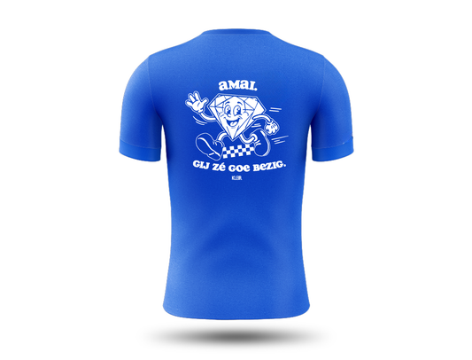 Loopshirt • Amai, gij ze goe bezig. • Blauw • Unisex
