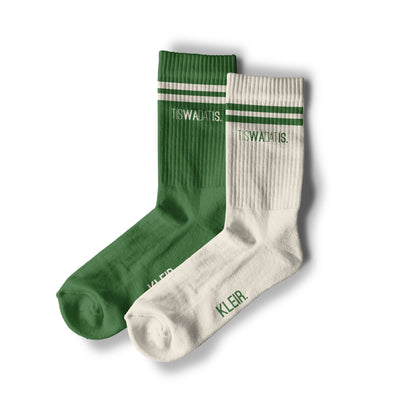 Sokken • TISWADATIS • Groen & wit - Downsyndroom Vlaanderen