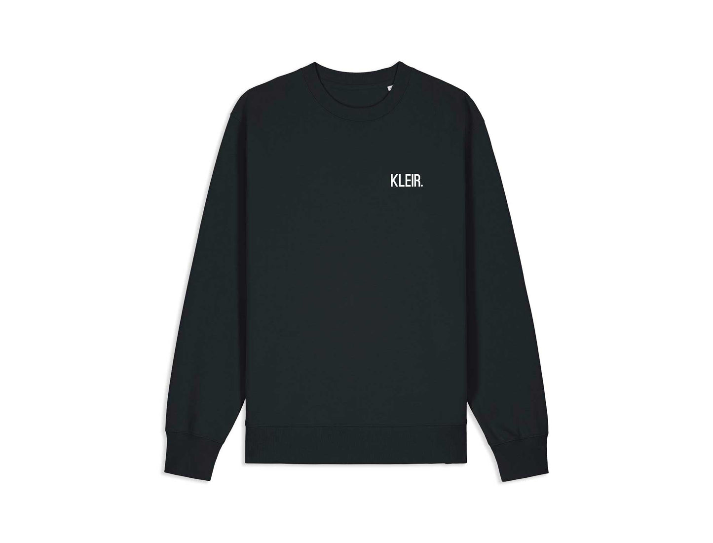 Zwarte sweater met opdruk KLEIR. 