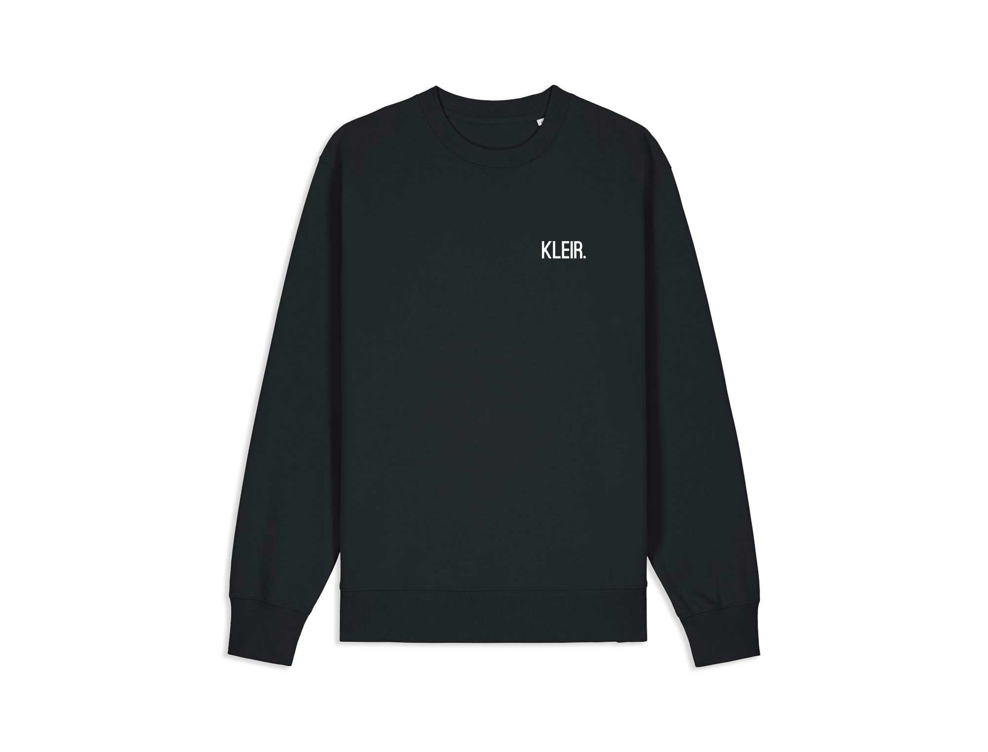 Zwarte sweater met opdruk KLEIR. 