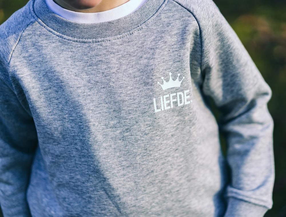 Trui • Koning Liefde • Grijs • Kinderen
