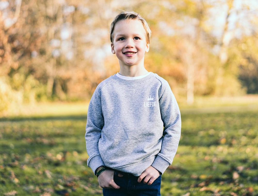 Trui • Koning Liefde • Grijs • Kinderen