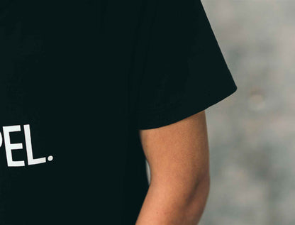 SLOPPEL. Zwarte T-shirt voor kinderen