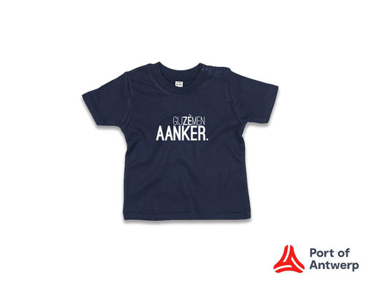 Baby T-shirt • GIJZÈMENAANKER. • Blauw