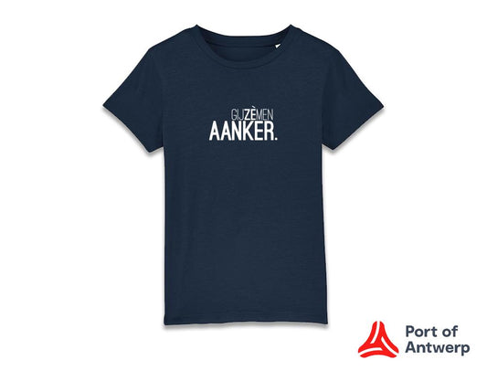T-shirt • GIJZÈMENAANKER. • Donkerblauw • Kinderen