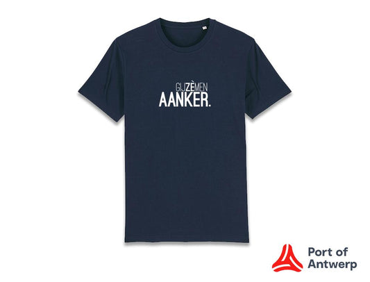 T-shirt • GIJZÈMENAANKER. • Donkerblauw • Unisex