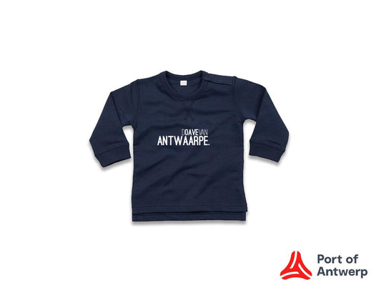 Baby trui • DOAVEVANANTWAARPE. • Blauw