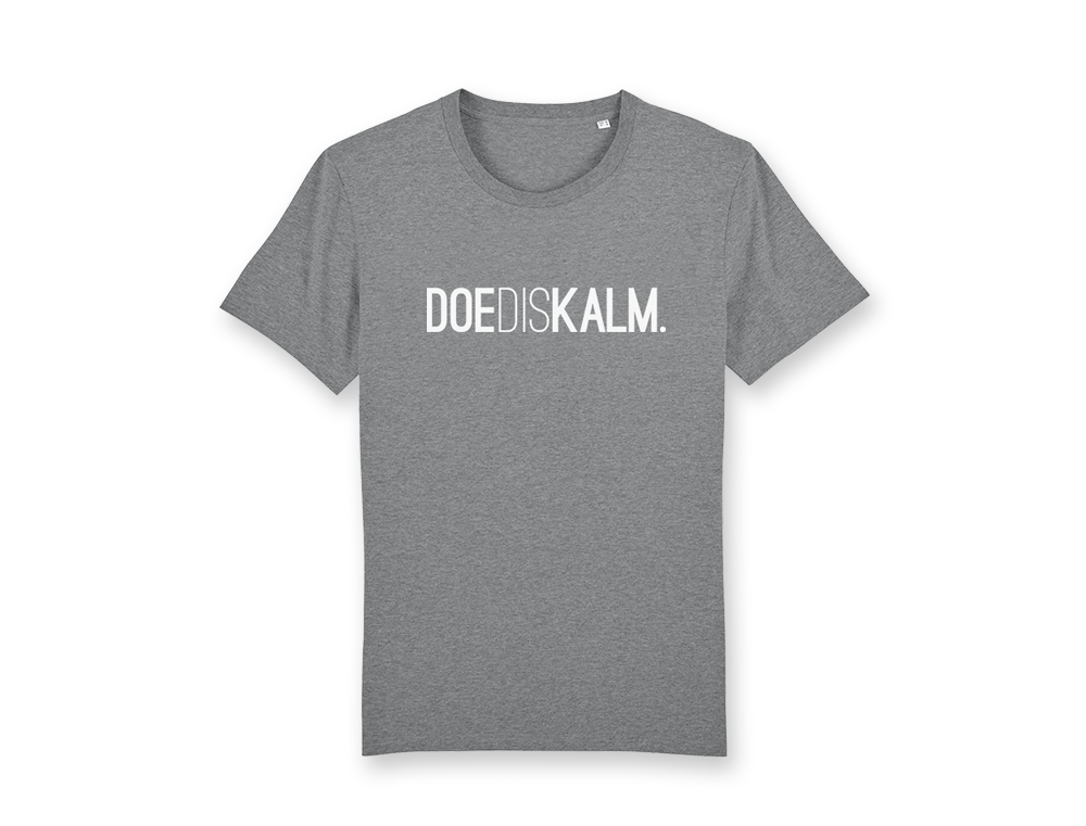 DOEDISKALM. grijze T-shirt volwassenen
