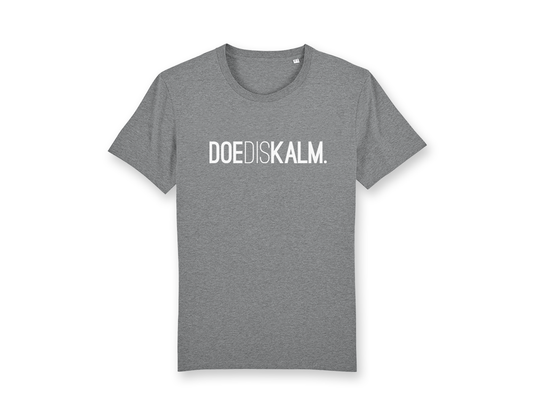 DOEDISKALM. grijze T-shirt volwassenen