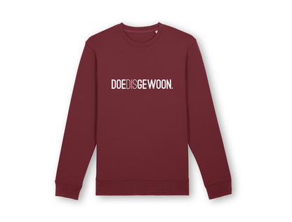 DOEDISGEWOON. trui bordeaux unisex